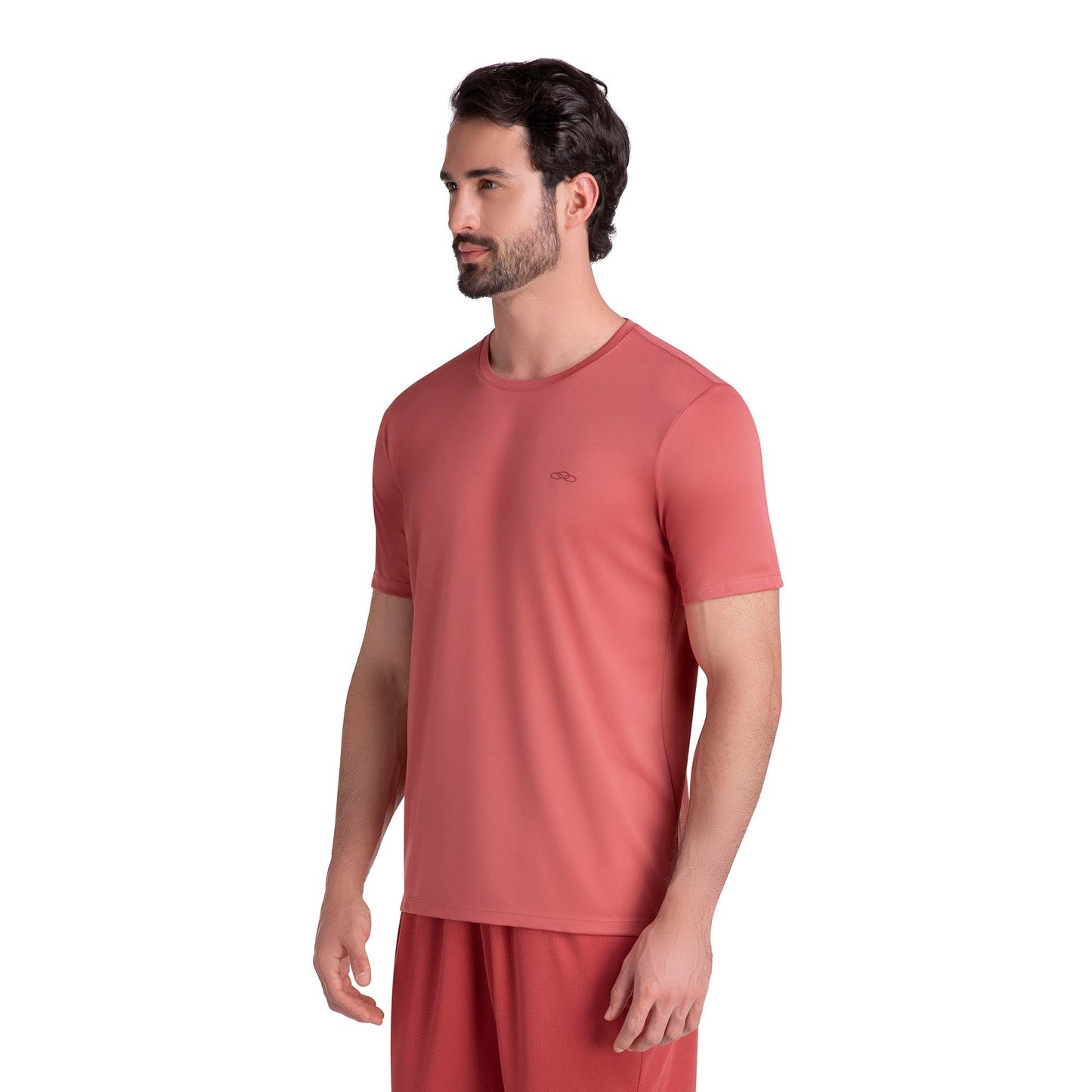 POLERA ESSENTIAL MANGA CORTA ROJIZA HOMBRE
