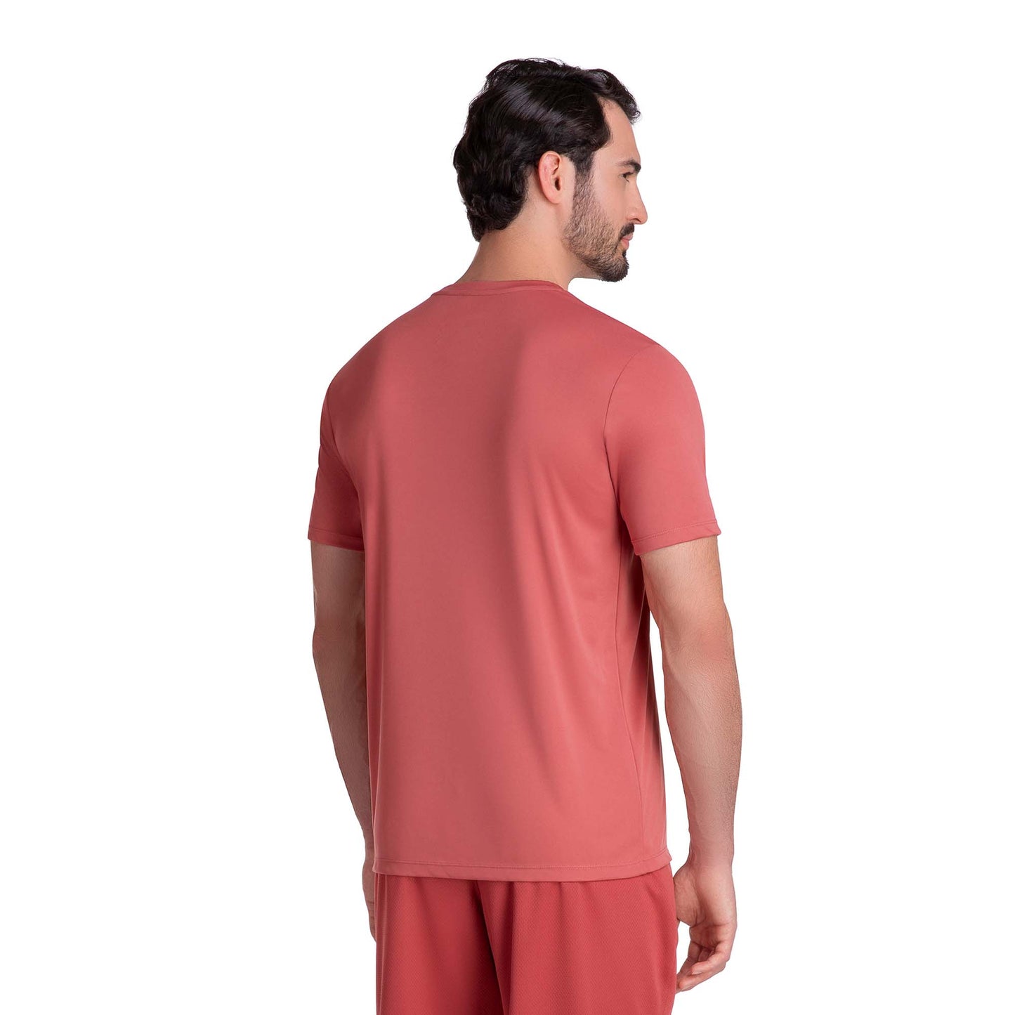 POLERA ESSENTIAL MANGA CORTA ROJIZA HOMBRE