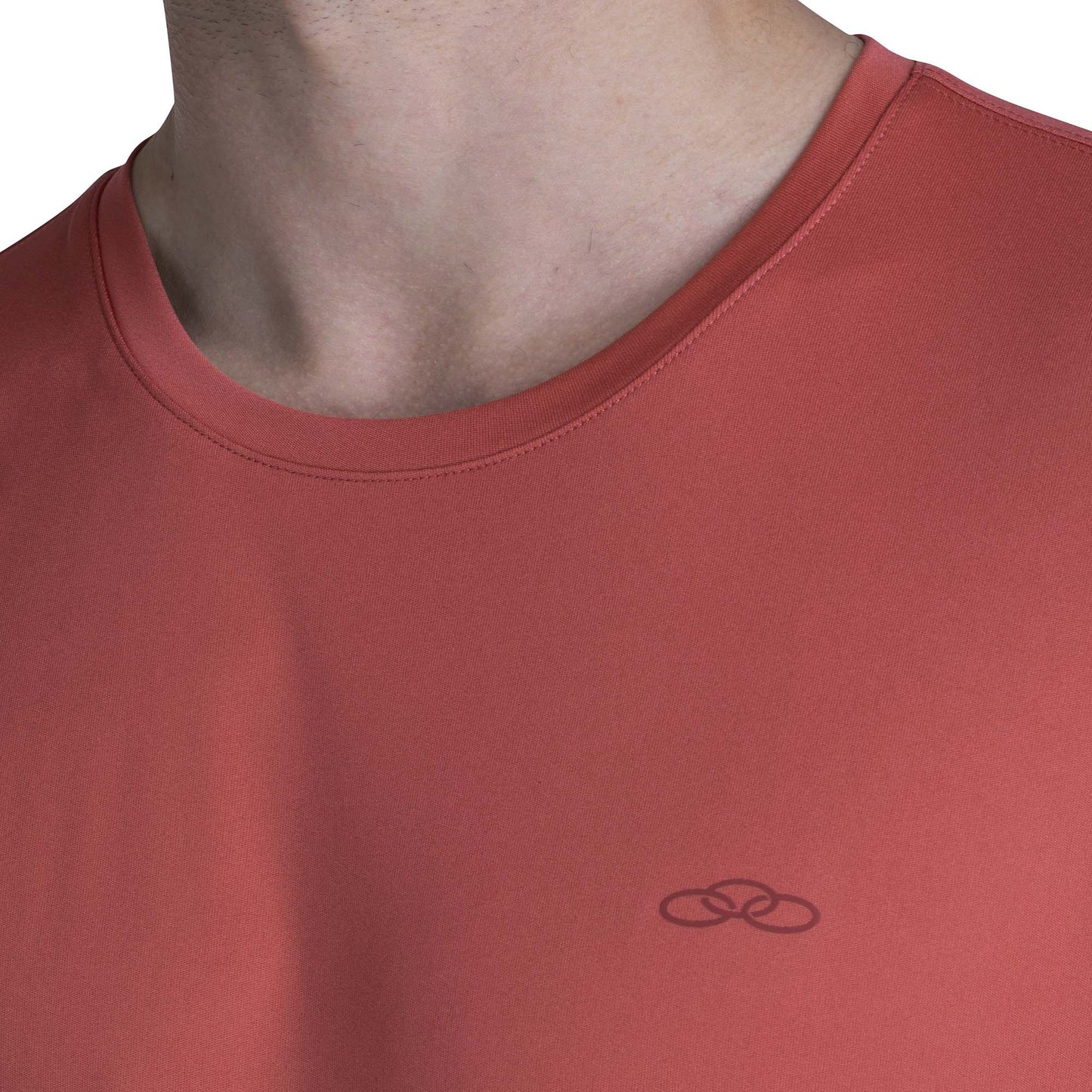 POLERA ESSENTIAL MANGA CORTA ROJIZA HOMBRE