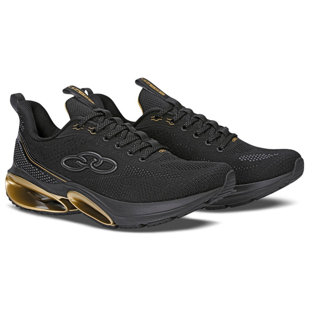 Zapatilla Hombre Elo Negro/Dorado