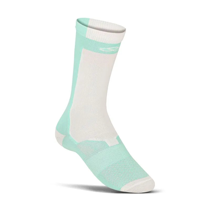 CALCETÍN RUNNING BPC MEDIO BLANCO/VERDE HOMBRE
