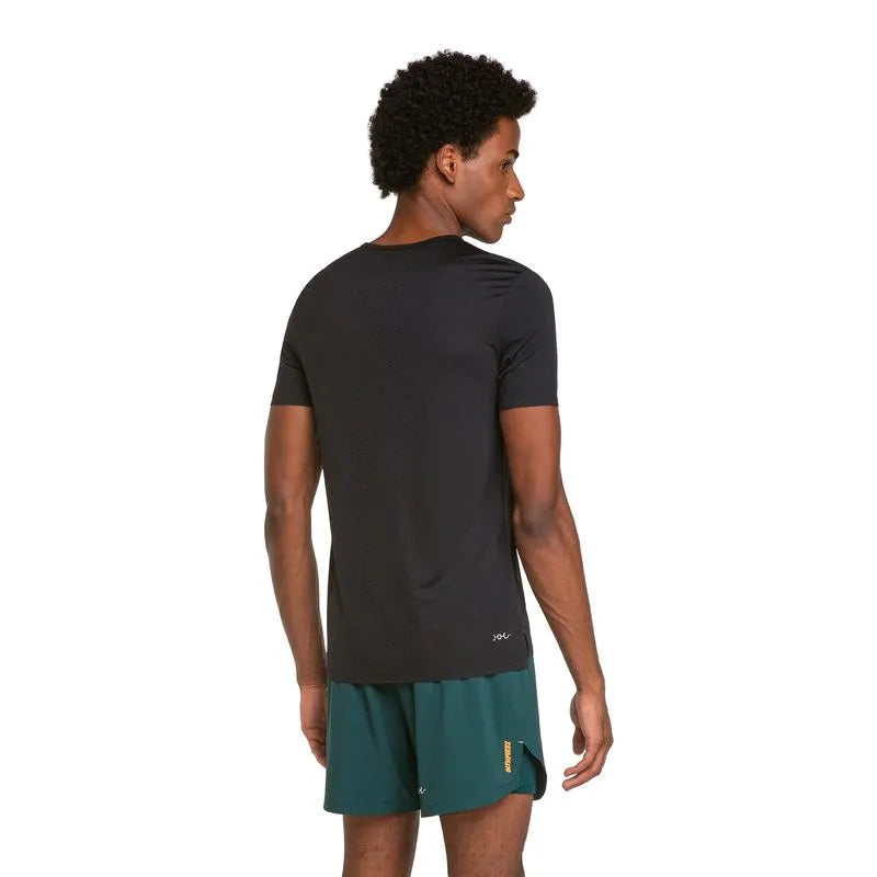 POLERA RUNNING CORRE FOCO NEGRO HOMBRE
