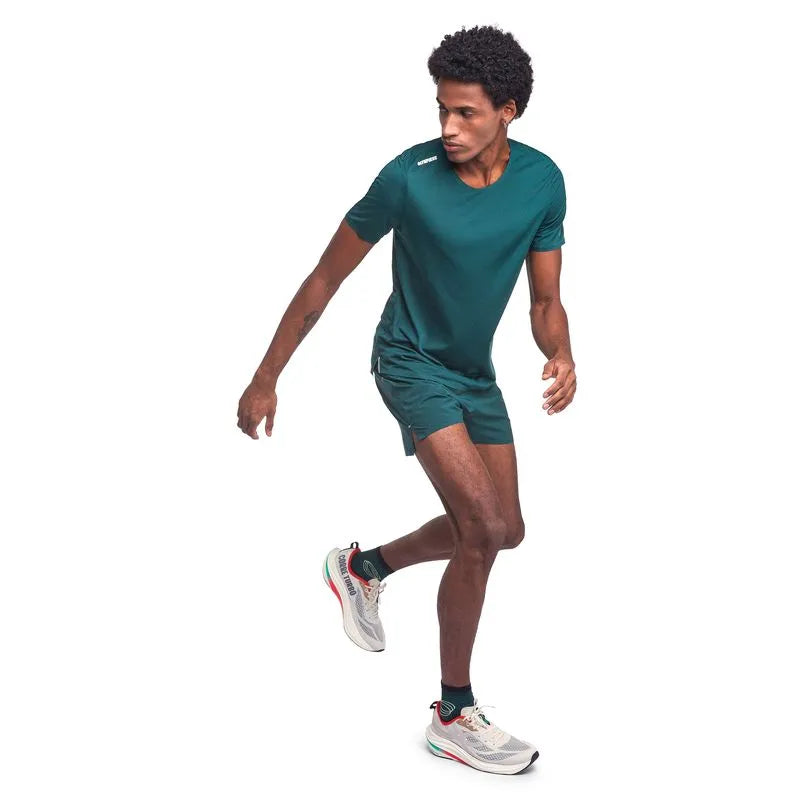 POLERA RUNNING CORRE FOCO AZULADO HOMBRE