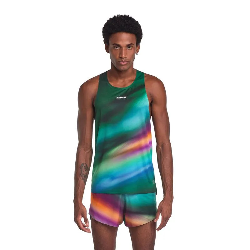 POLERA SIN MANGAS RUNNING CORRE FOCO AZULADO HOMBRE