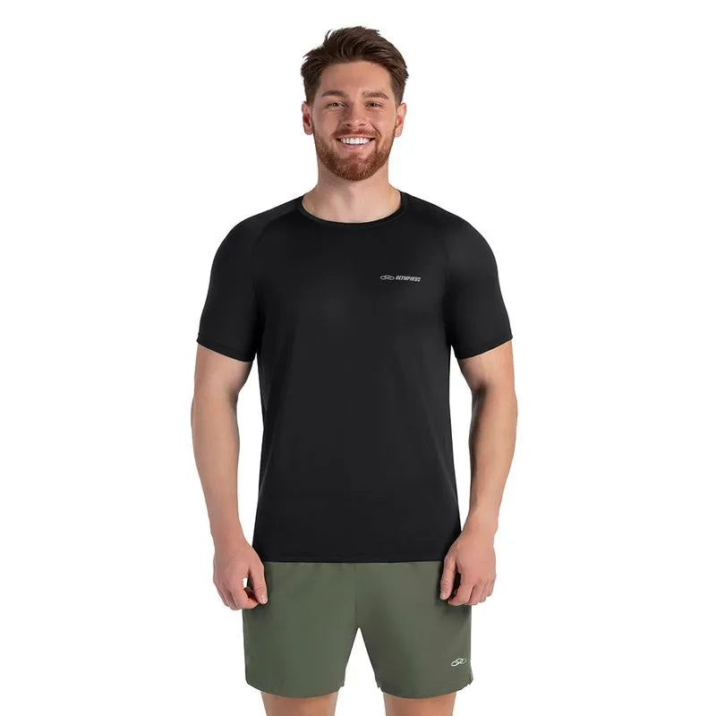 POLERA RUNNER MANGA CORTA 2.0 NEGRO HOMBRE