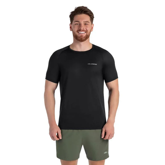 POLERA RUNNER MANGA CORTA 2.0 NEGRO HOMBRE