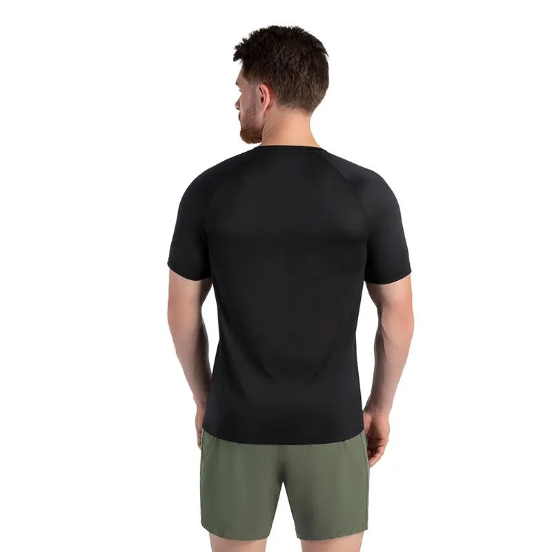 POLERA RUNNER MANGA CORTA 2.0 NEGRO HOMBRE