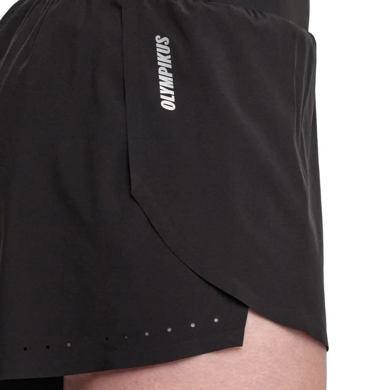 SHORT CORRE FOCO 3 NEGRO MUJER