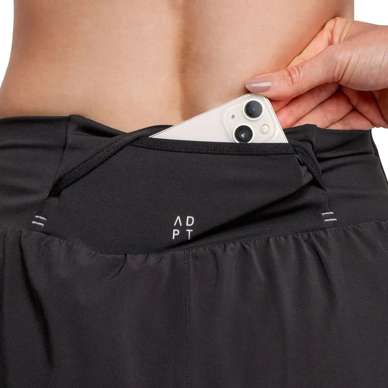 SHORT CORRE FOCO 3 NEGRO MUJER