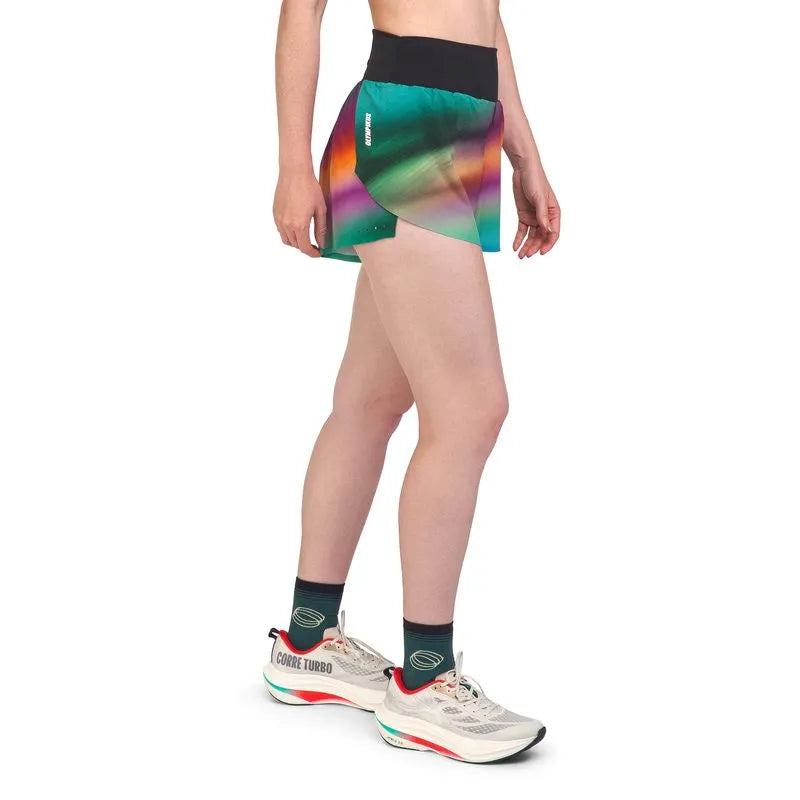 SHORT CORRE FOCO 3 AZULADO MUJER