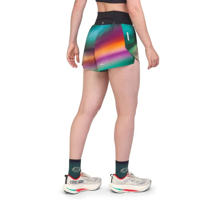 SHORT CORRE FOCO 3 AZULADO MUJER